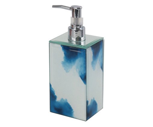 Porta-Sabonete Líquido Patracio Branco e Azul, BRANCO/AZUL | WestwingNow