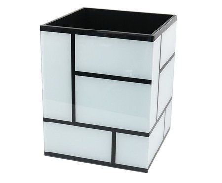 Lixo Tomasoni Branco e Preto | Westwing