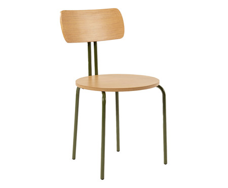 Cadeira Jade Verde Musgo e Off White | WestwingNow