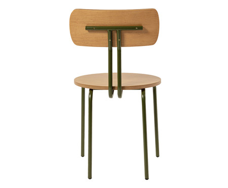 Cadeira Jade Verde Musgo e Off White | WestwingNow
