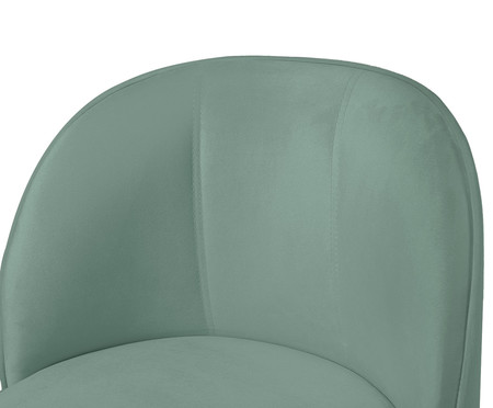 Poltrona em Veludo Harlow Verde Menta | Westwing