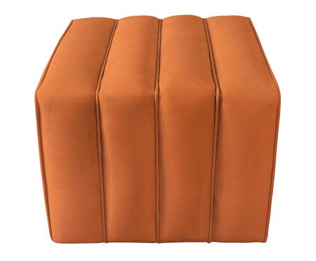 Pufe em Veludo Scala Terracota | Westwing