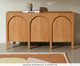 Buffet com Portas Arcos Natural, wood pattern | WestwingNow