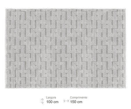 Tapete Debrum Chevron Design Prateado | Westwing