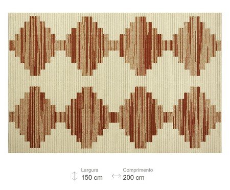 Tapete Chevron Desert Vermelho | Westwing