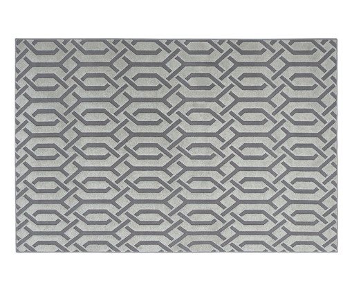 Tapete Debrum Chevron Minério, Cinza | WestwingNow