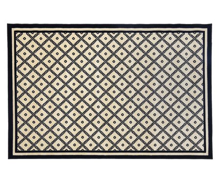Tapete Debrum Trendy Losango Preto e Bege | WestwingNow