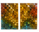 Jogo de Quadros de Madeira 3D Antares Colorido - 45x70cm, multicolor | WestwingNow