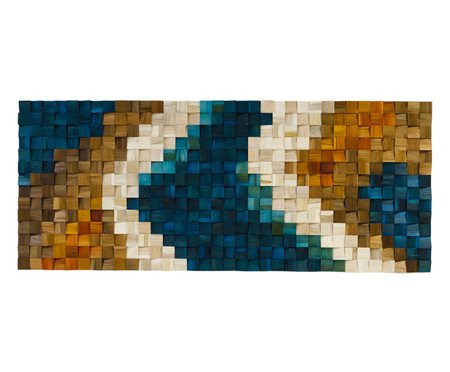 Quadros de Madeira 3D Lokene - Colorido | WestwingNow