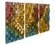 Jogo de Quadros de Madeira 3D Zorck Colorido - 135x70cm, multicolor | WestwingNow