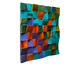 Quadro de Madeira 3D Malu Colorido - 40x40cm, multicolor | WestwingNow