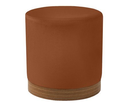 Puff em Veludo Harlow Pequeno Cobre | Westwing