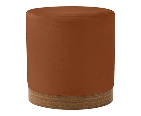 Puff em Veludo Harlow Pequeno Cobre | Westwing
