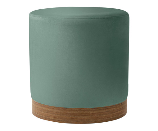 Puff em Veludo Harlow Pequeno Verde Menta, AZUL CLARO | WestwingNow