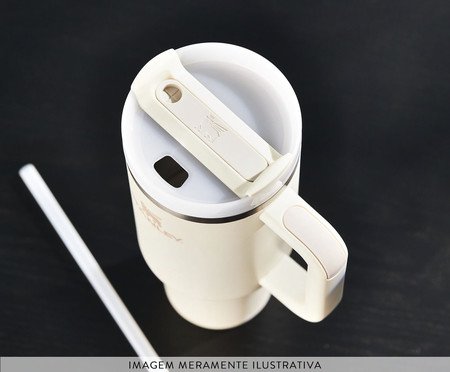 Quencher Térmica em Inox Stanley Cream II | Westwing