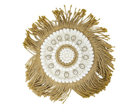 Colar de Mesa Conchas, beige | WestwingNow