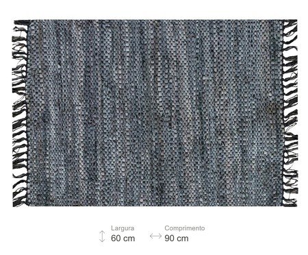 Tapete Indiano com Franja Madras Cinza | Westwing