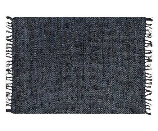 Tapete Indiano com Franja Madras Preto, black | WestwingNow