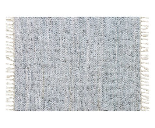Tapete Indiano com Franja Madras Prateado, grey | WestwingNow