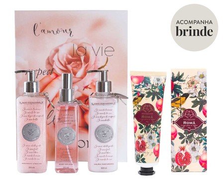 Kit Body Splash Sabonete e Loção Perfumada Lamour de Soi | Westwing