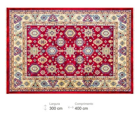 Tapete Turco Kasakh Claret Red | Westwing