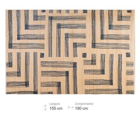 Tapete Turco Manhattan Navy | Westwing