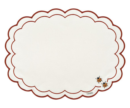 Lugar Americano Select Ladybug Off White