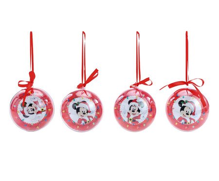 Jogo de Enfeites de Natal Bolas Mickey Minnie | Westwing