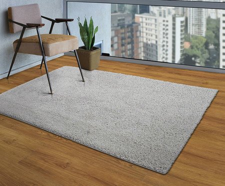 Tapete Shaggy Debrum Tufting Clemant Prateado | Westwing