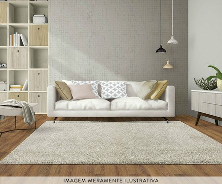 Tapete Shaggy Debrum Tufting Clemant Gelo | Westwing