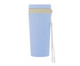 Copo Térmico de Bambu Parede Dupla com Alça e Tampa Azul, Azul | WestwingNow