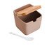 Saleiro com Tampa e Colher de Bambu Areia lll, Bege | WestwingNow