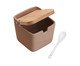 Saleiro com Tampa e Colher de Bambu Areia lll, Bege | WestwingNow