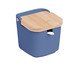 Saleiro com Tampa e Colher de Bambu Azul ll, Azul | WestwingNow