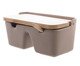 Saleiro e Colher de Bambu Areia, Bege | WestwingNow