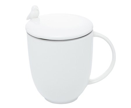 Caneca em Porcelana Bird - Branco | Westwing