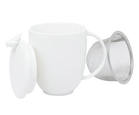 Caneca em Porcelana Bird - Branco | Westwing