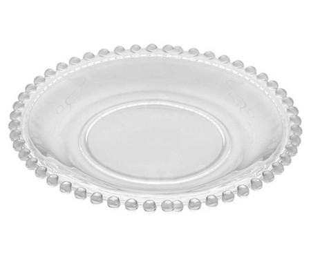 Jogo de Pratos para Sobremesa em Cristal Pearl - Transparente | WestwingNow