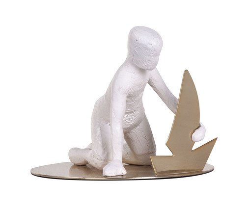 Adorno Brincando com Barqunho, Branco | WestwingNow