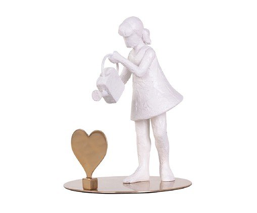 Adorno Brincando com Jardim, Branco | WestwingNow