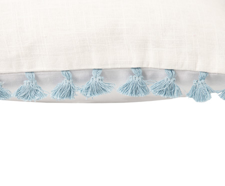 Capa de Almofada de Algodão Rieti Azul e Branca | WestwingNow