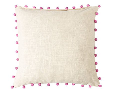 Capa de Almofada Bordada Chanetti com pompoms | Westwing