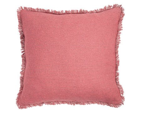 Capa de Almofada com franjas Galah - Rosa | Westwing