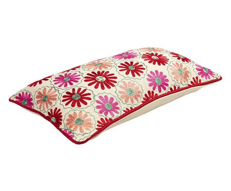 Capa de Almofada Bordada Astera com vivo | Westwing