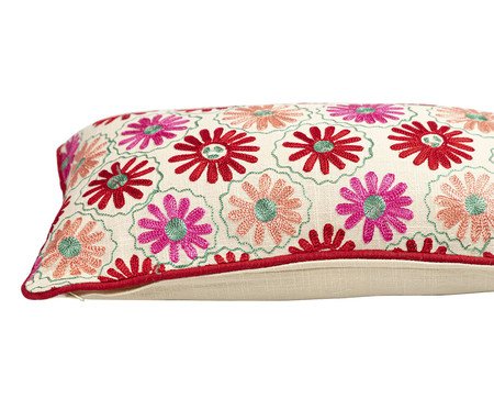 Capa de Almofada Bordada Astera com vivo | Westwing