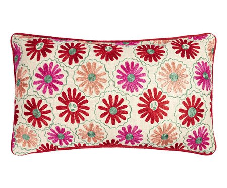 Capa de Almofada Bordada Astera com vivo | Westwing