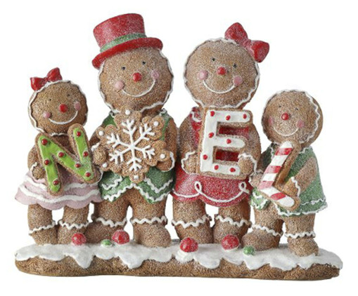 Enfeite Familia Gingerbread Bege, multicolor | WestwingNow