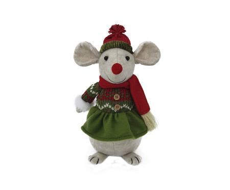 Enfeite de Natal Ms Mouse Cinza