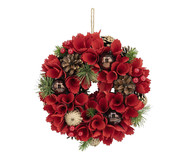 Guirlanda de Natal com Pinhas Naturais Flowers Vermelha | WestwingNow