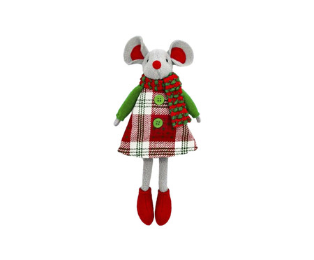 Enfeite de Natal Ms Mouse Vermelho